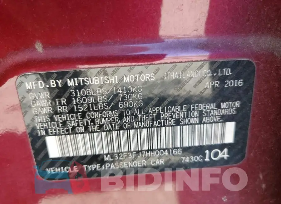 ML32F3FJ7HH004166 Photo# 12