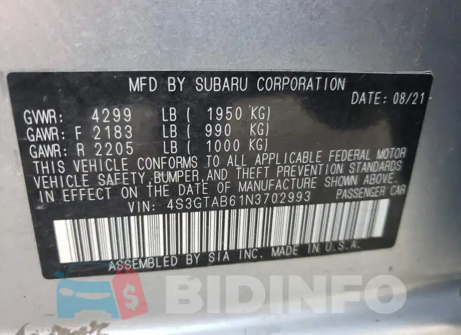 4S3GTAB61N3702993 Photo# 12