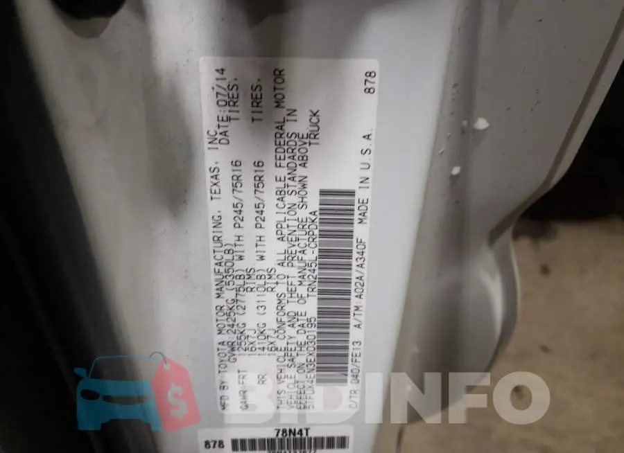 5TFUX4EN3EX030195 Photo# 12