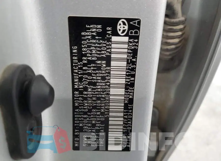 5YFBURHE3GP426718 Photo# 12