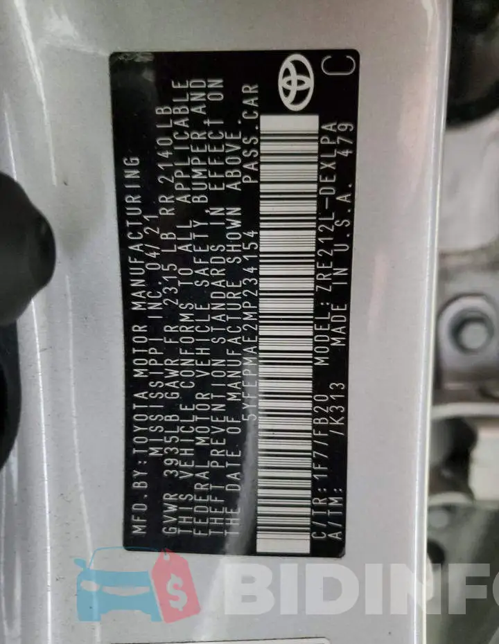 5YFEPMAE2MP234154 Photo# 12