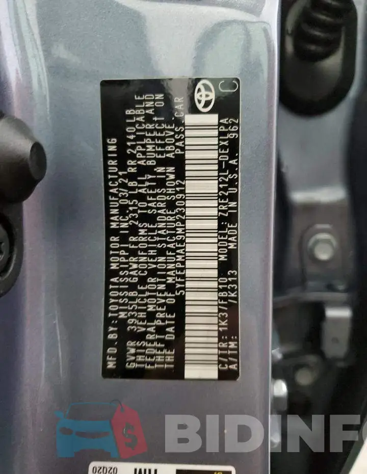 5YFEPMAE9MP230912 Photo# 12