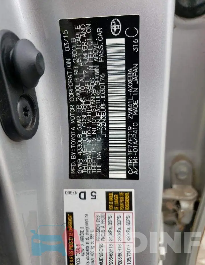 JTDZN3EU8FJ030176 Photo# 12