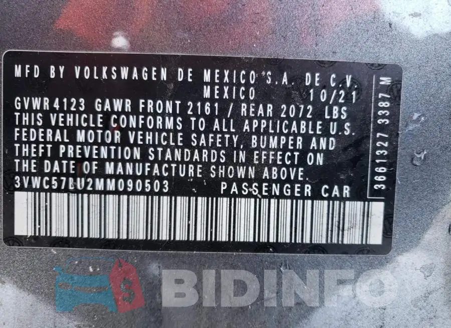 3VWC57BU2MM090503 Photo# 13