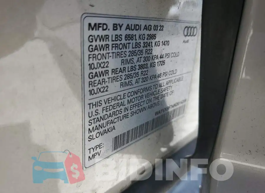 WA1VXBF74ND014205 Photo# 14