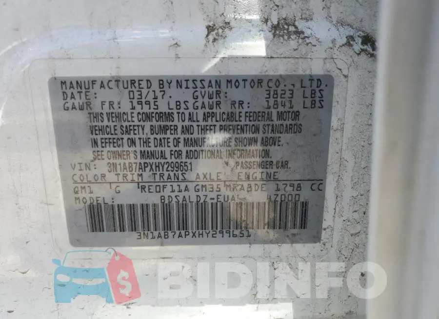 3N1AB7APXHY299651 Photo# 12