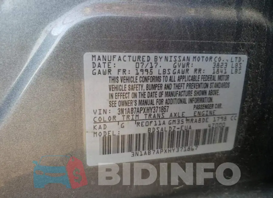 3N1AB7APXHY371867 Photo# 12