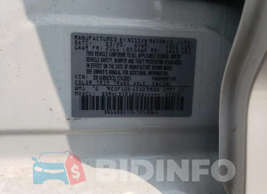 3N1AB8CV3LY243061 Photo# 12