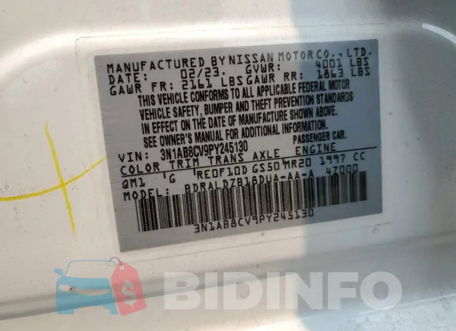 3N1AB8CV9PY245130 Photo# 12