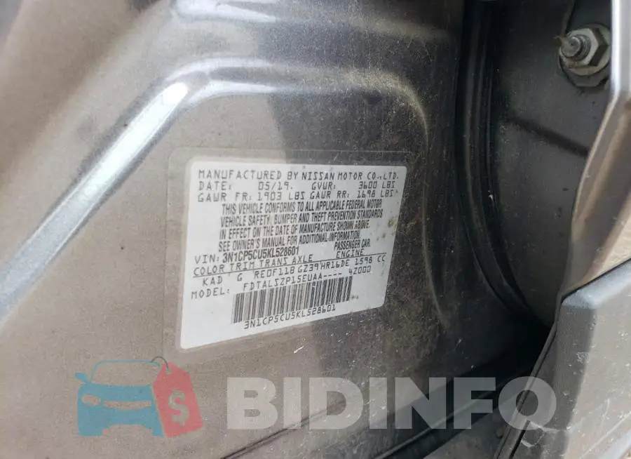3N1CP5CU5KL528601 Photo# 12