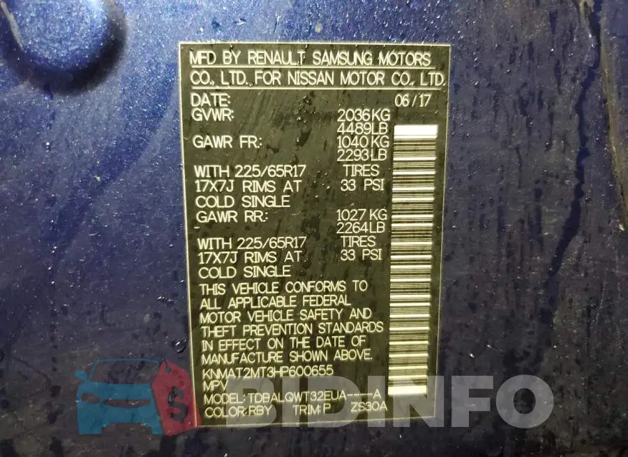 KNMAT2MT3HP600655 Photo# 13