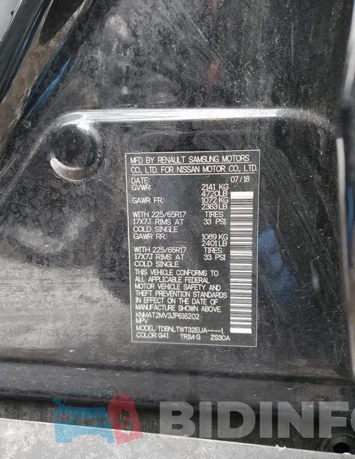 KNMAT2MV3JP616202 Photo# 13