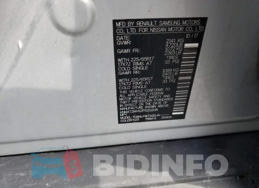 KNMAT2MV6JP520208 Photo# 12