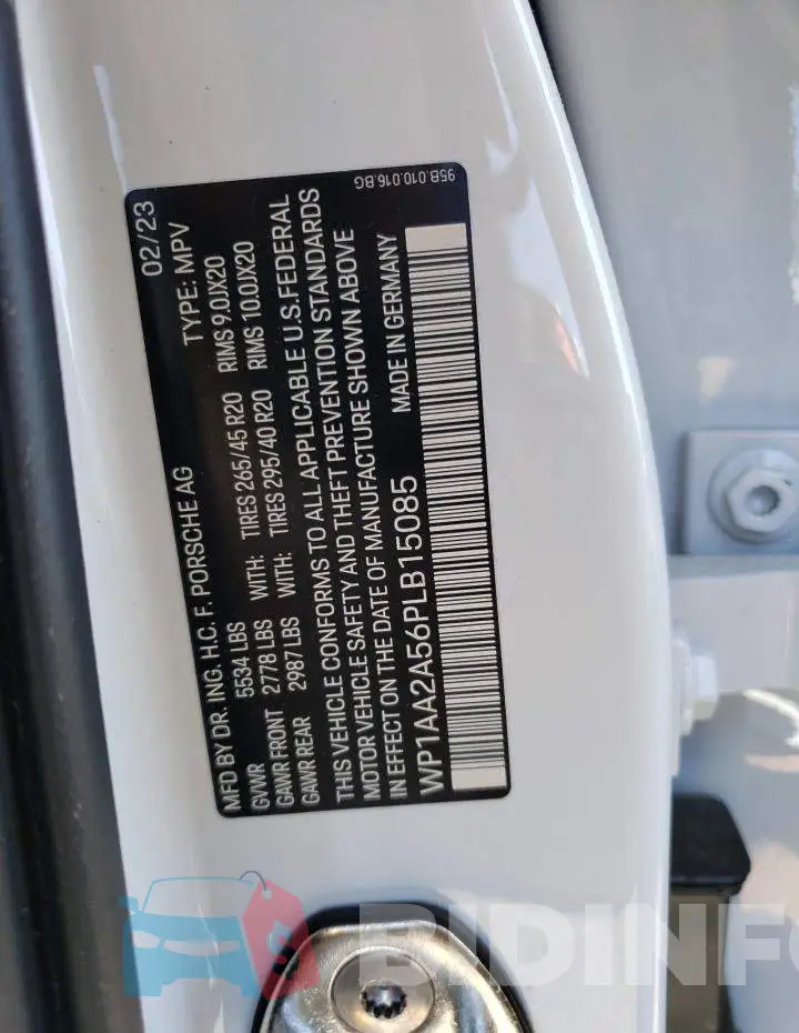 WP1AA2A56PLB15085 Photo# 12