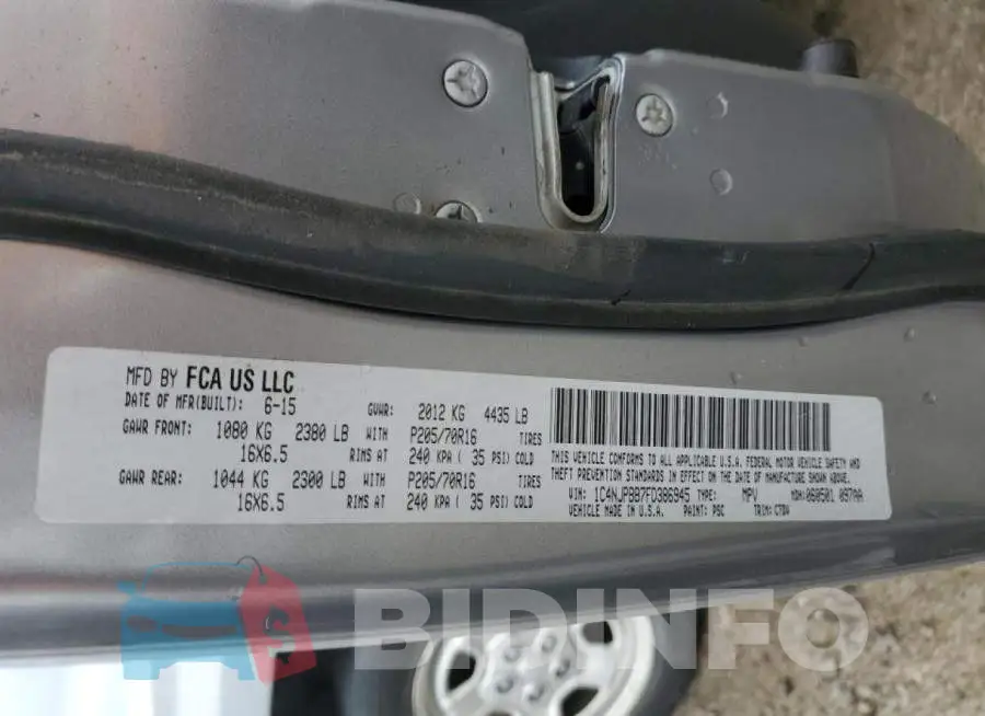 1C4NJPBB7FD386945 Photo# 12