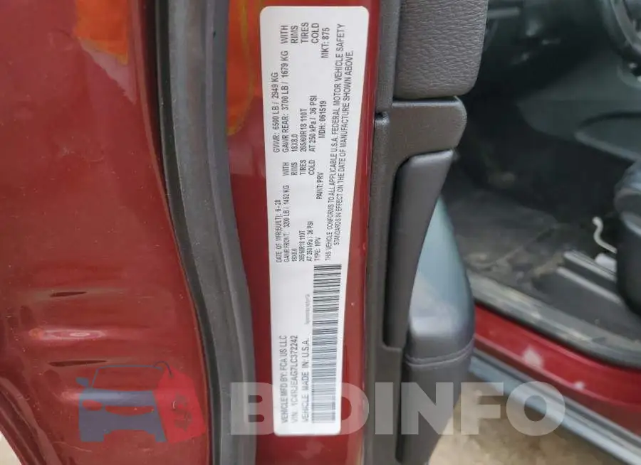 1C4RJEAG7LC372242 Photo# 12