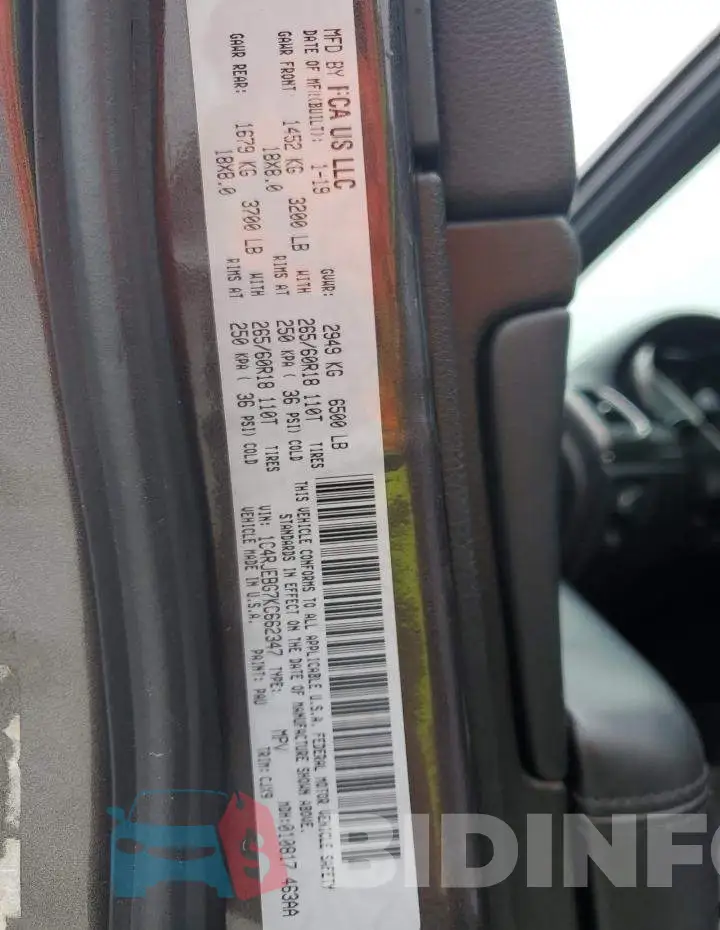 1C4RJEBG7KC662347 Photo# 13