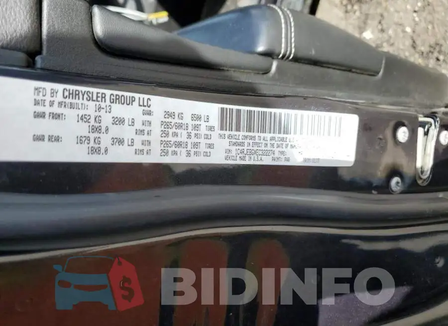 1C4RJEBGXEC322274 Photo# 12