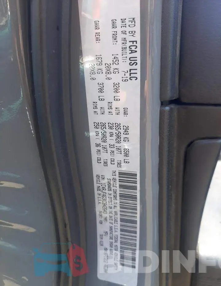 1C4RJFAG3KC842643 Photo# 12