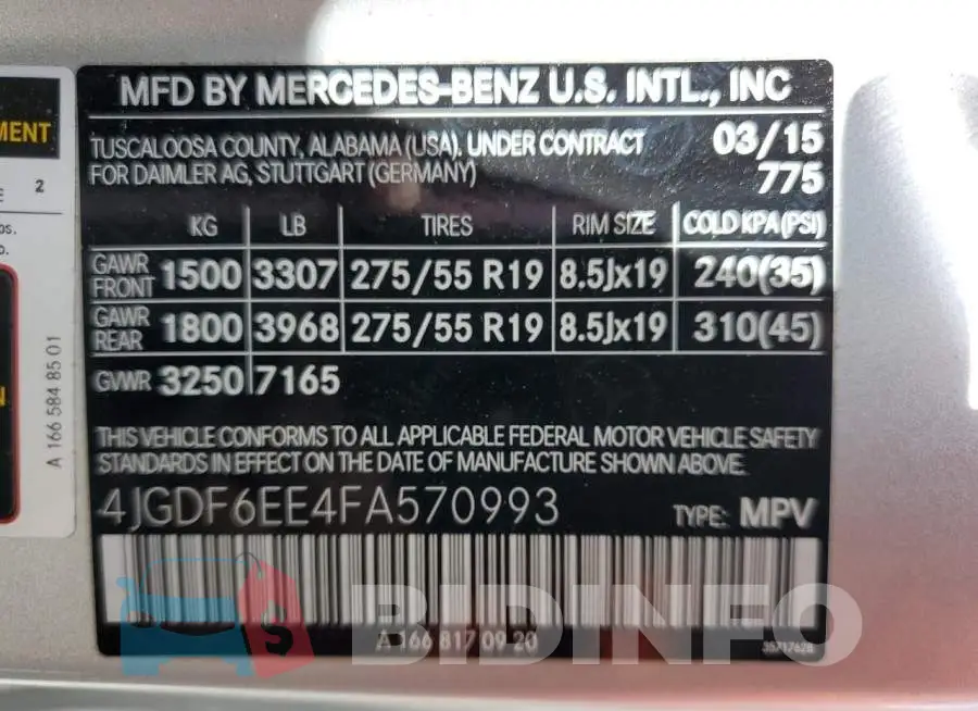 4JGDF6EE4FA570993 Photo# 13