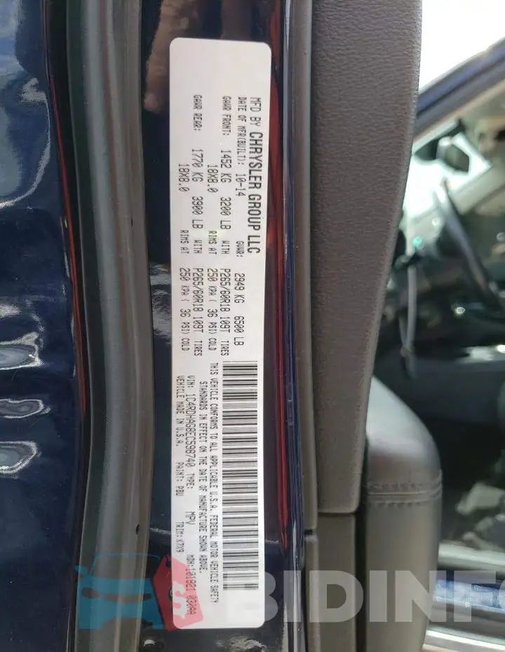 1C4RDHAG8EC598740 Photo# 13