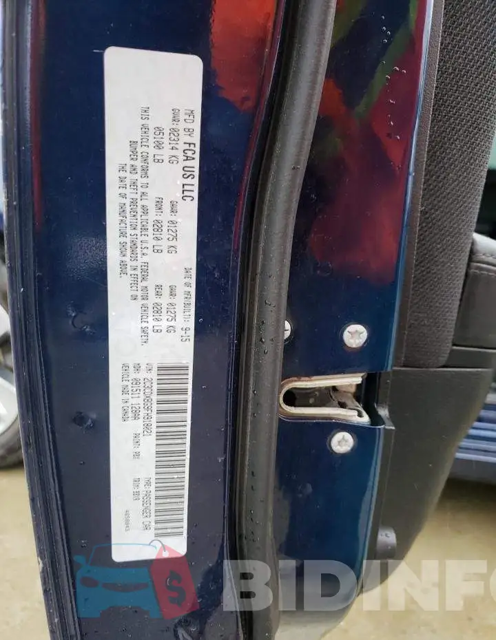 2C3CDXBG9FH918021 Photo# 12