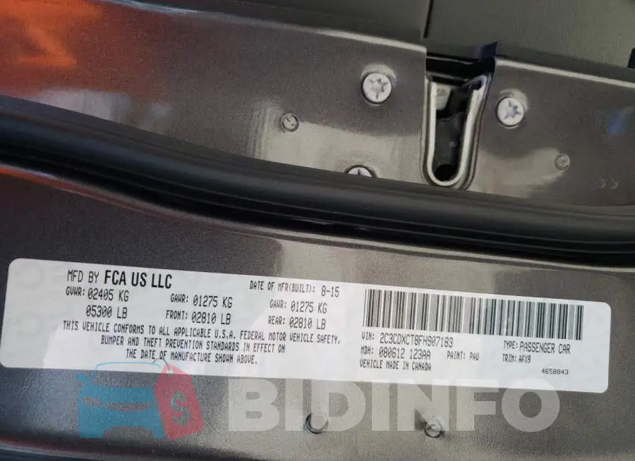 2C3CDXCT8FH907183 Photo# 12
