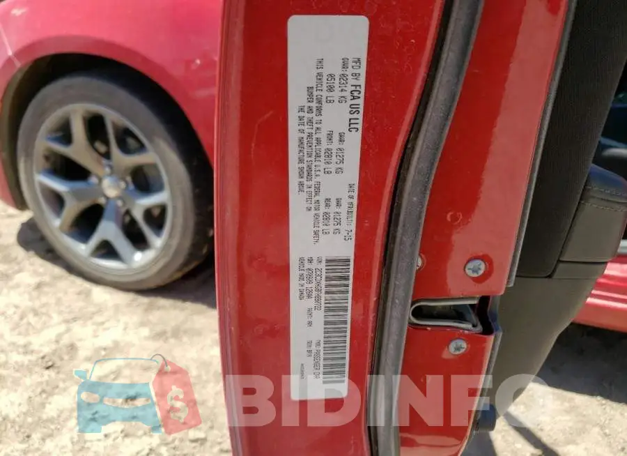 2C3CDXHG8FH890722 Photo# 12