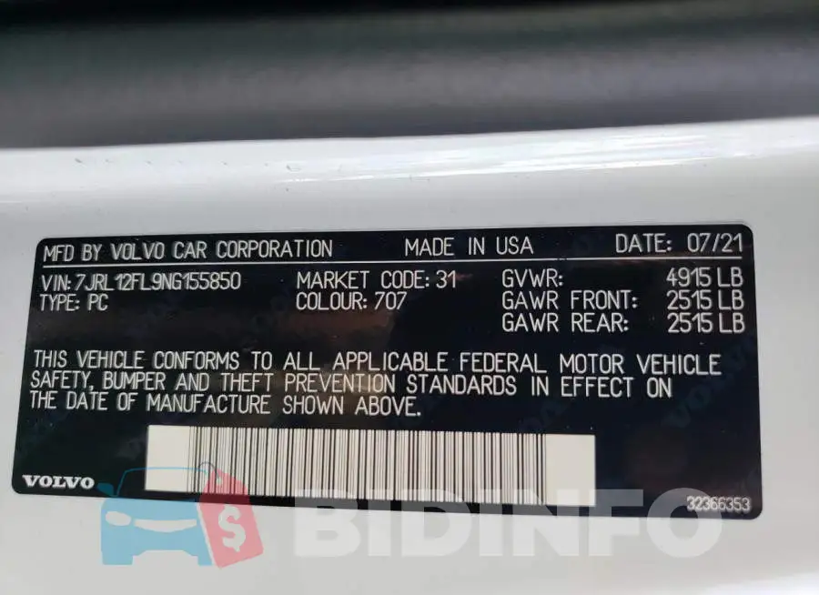 7JRL12FL9NG155850 Photo# 10