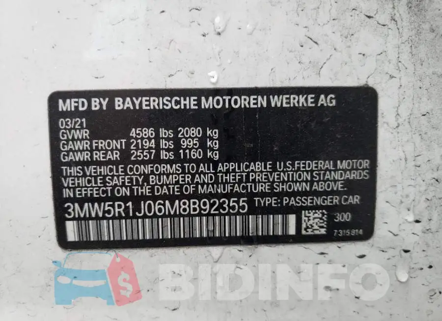 3MW5R1J06M8B92355 Photo# 12