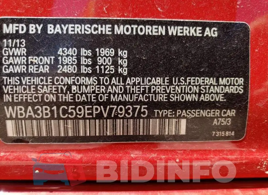 WBA3B1C59EPV79375 Photo# 12