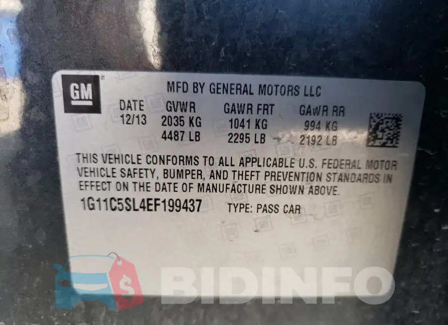 1G11C5SL4EF199437 Photo# 12