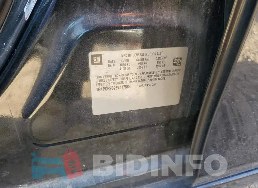 1G1PC5SB2E7447583 Photo# 10