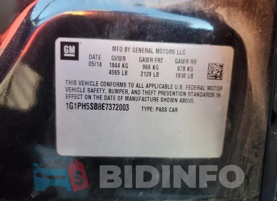 1G1PH5SB8E7372003 Photo# 10