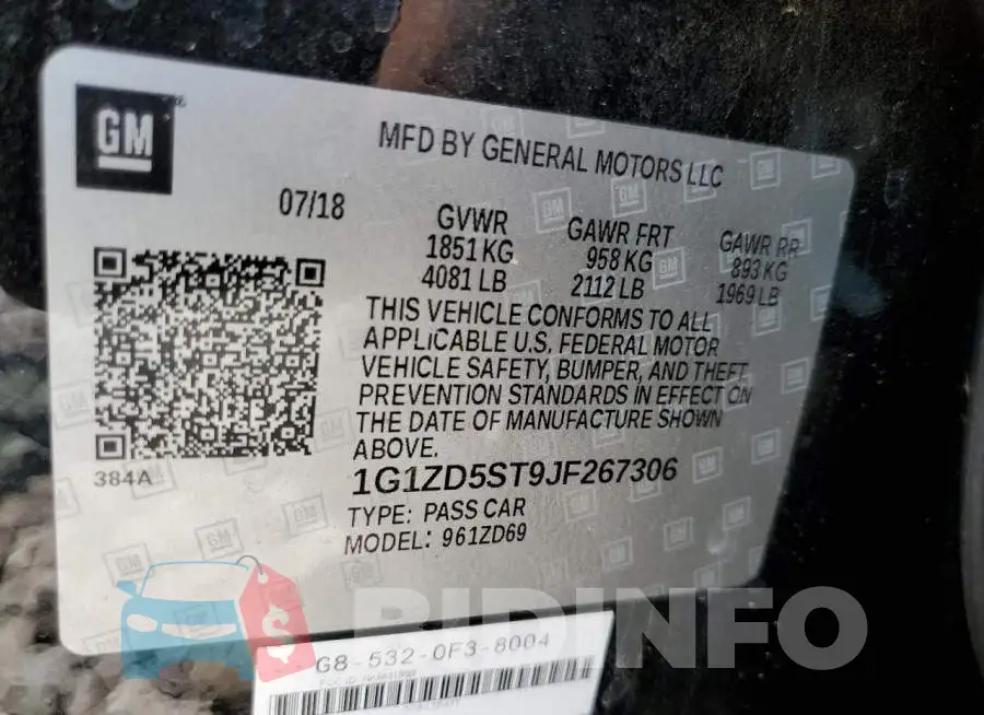 1G1ZD5ST9JF267306 Photo# 12