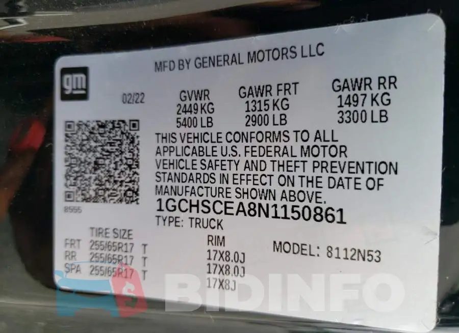 1GCHSCEA8N1150861 Photo# 13