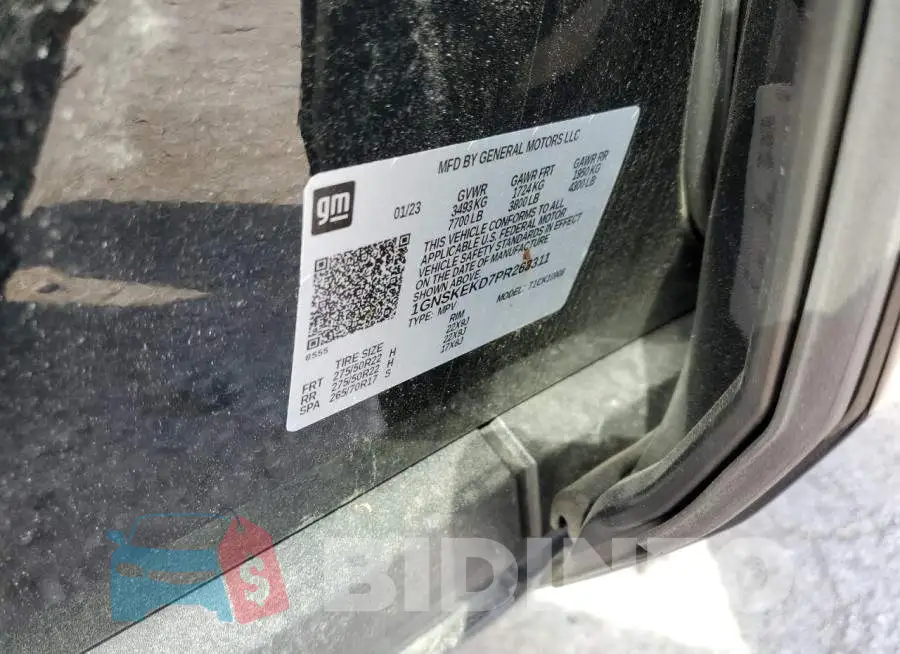 1GNSKEKD7PR263311 Photo# 12