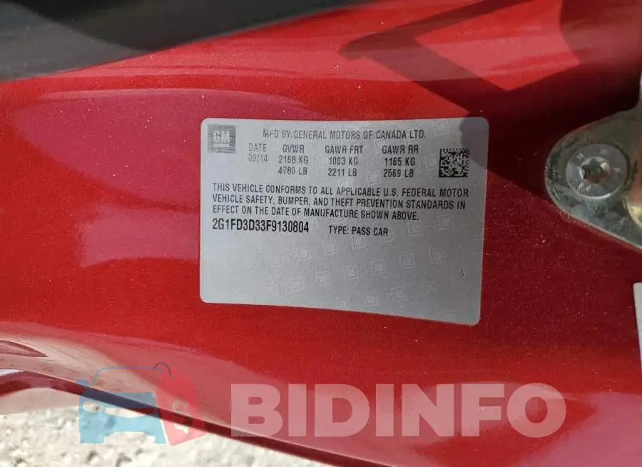 2G1FD3D33F9130804 Photo# 12