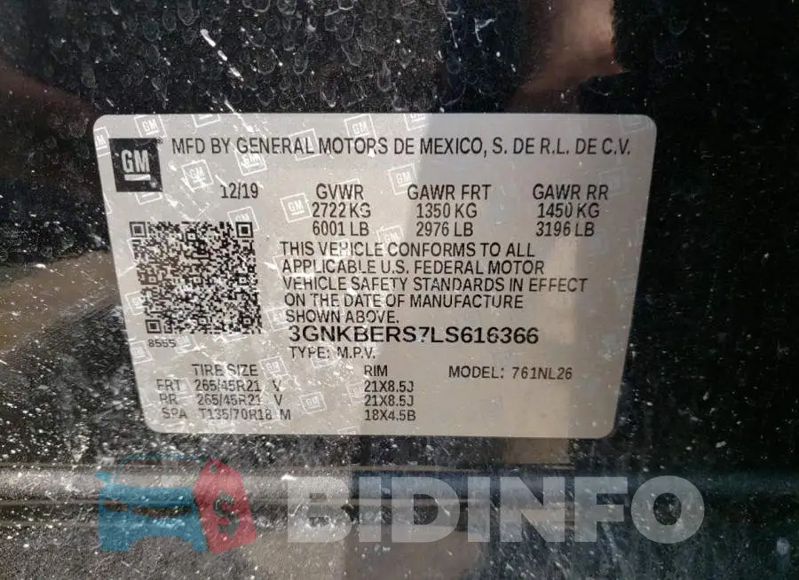 3GNKBERS7LS616366 Photo# 13
