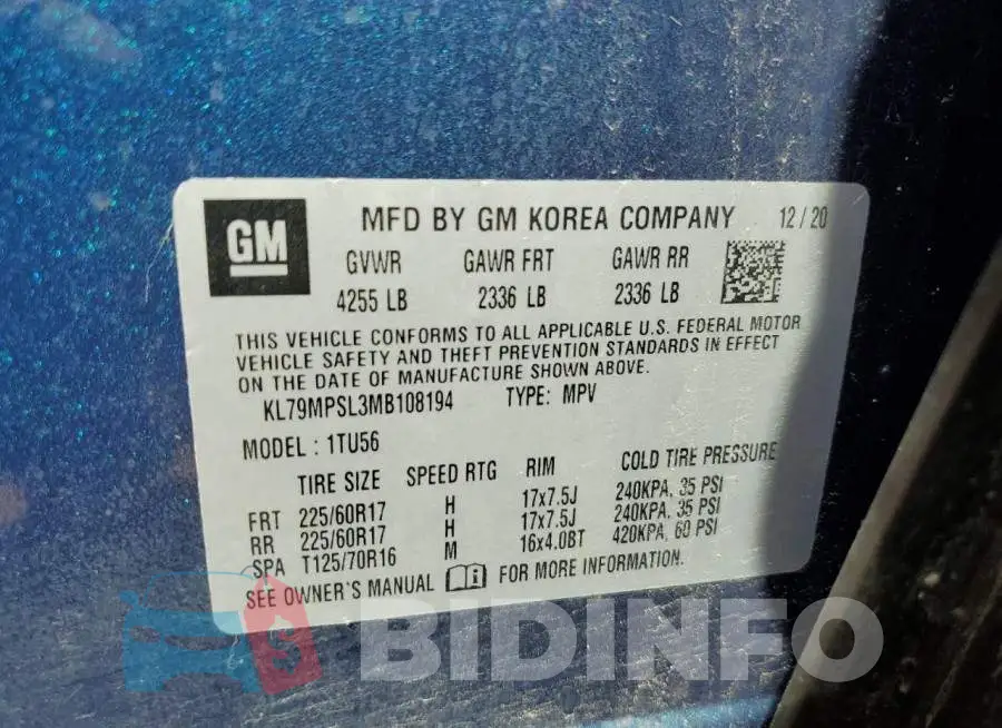 KL79MPSL3MB108194 Photo# 13