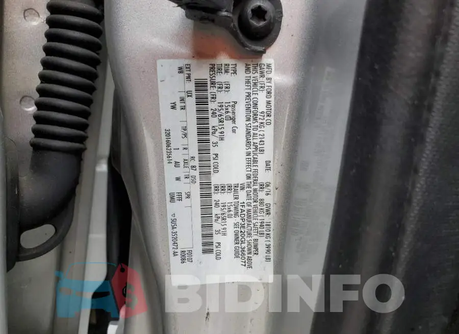 1FADP3E20GL366077 Photo# 12
