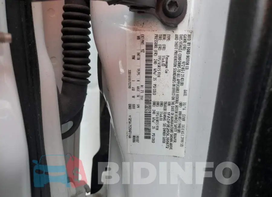 1FADP3E25GL395672 Photo# 12