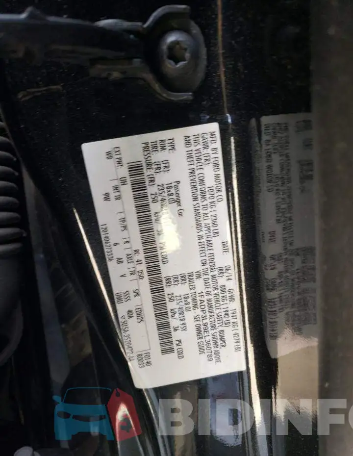 1FADP3L99EL360789 Photo# 12