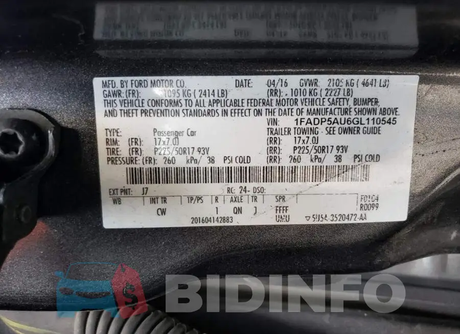 1FADP5AU6GL110545 Photo# 12