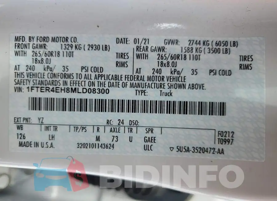1FTER4EH8MLD08300 Photo# 12