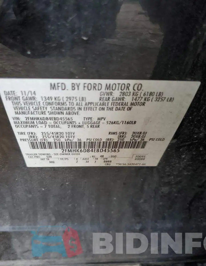2FMHK6D84EBD45565 Photo# 13