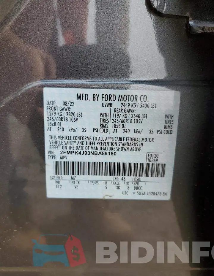 2FMPK4J90NBA89180 Photo# 13