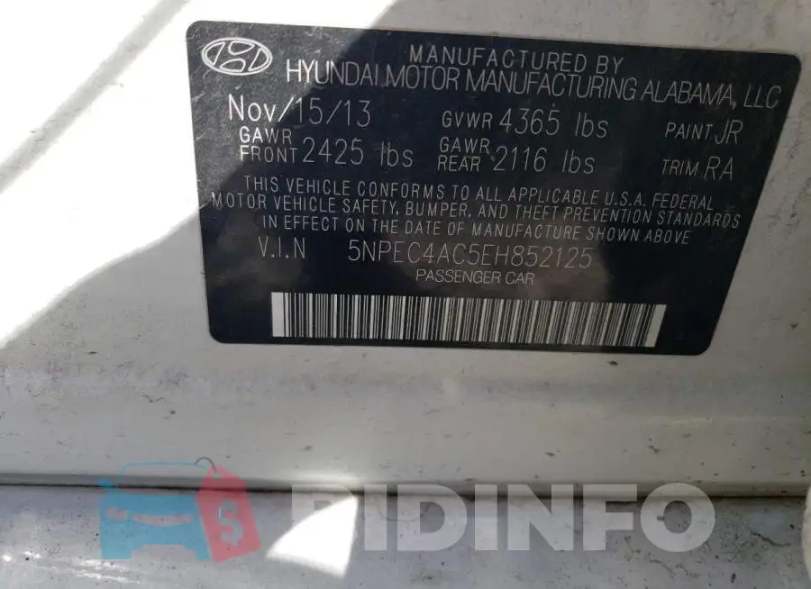 5NPEC4AC5EH852125 Photo# 12