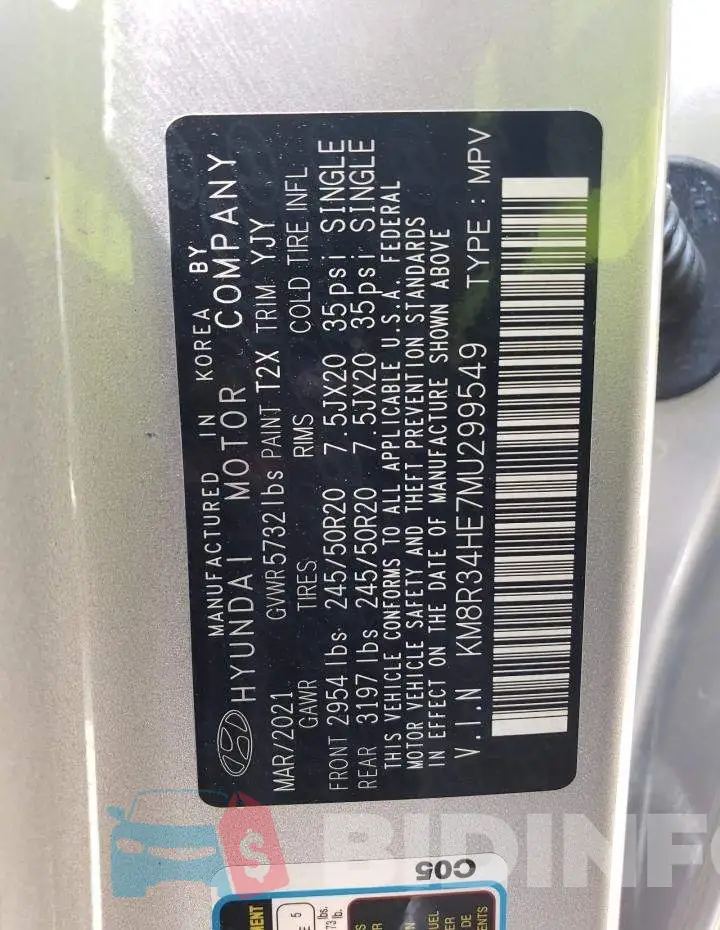KM8R34HE7MU299549 Photo# 13