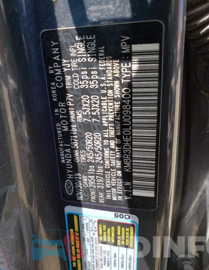 KM8R3DHE0LU098400 Photo# 13
